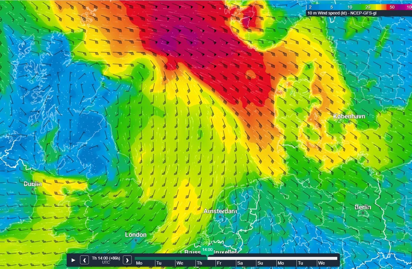 North Sea weather briefing week 46: Atlantic lows are taking over