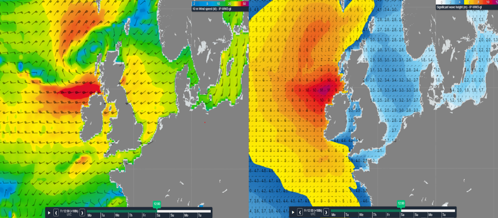 North Sea weather briefing: Heavy swells and the role of the British Isles