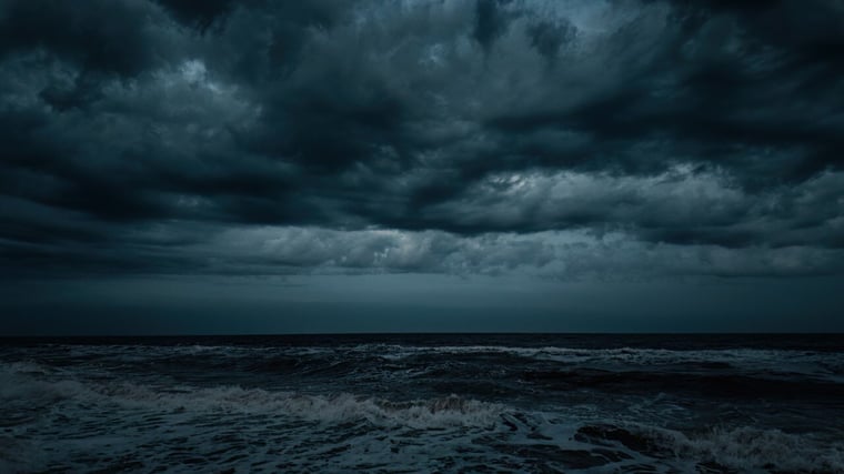 Storm at sea